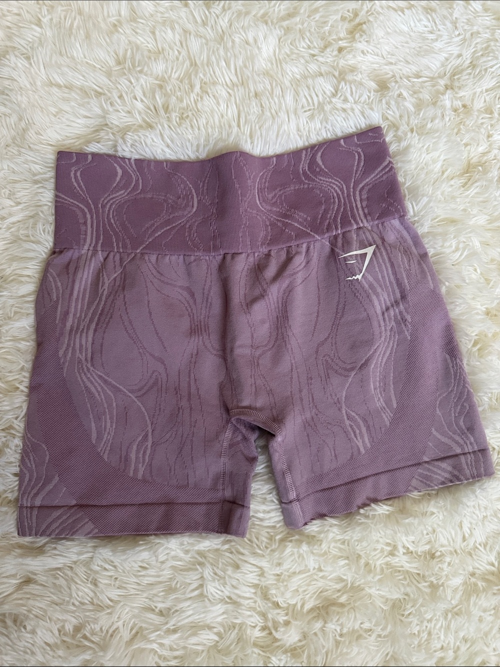 Gymshark Mauve Seamless High-Waist Bike Shorts